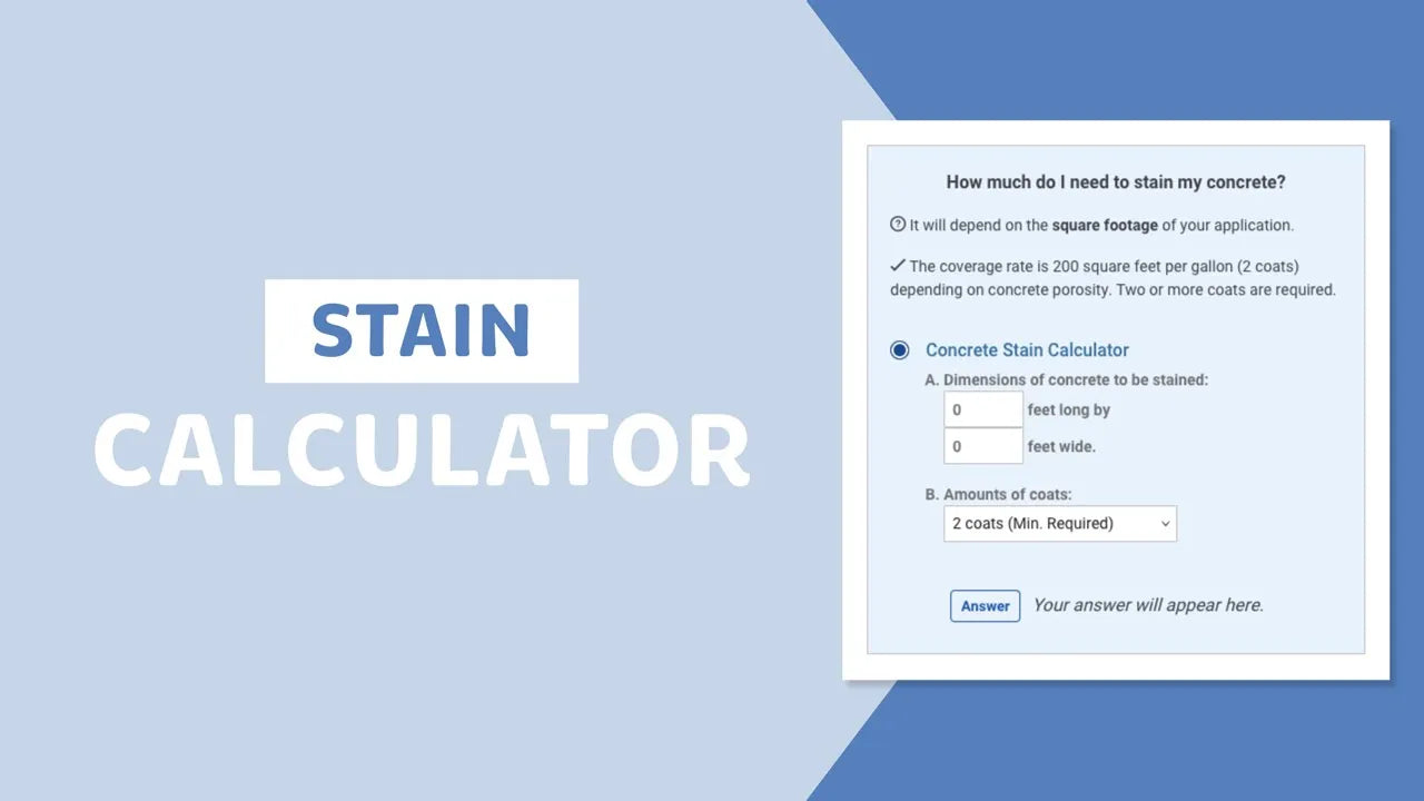 Load video: Concrete acid stain calculator