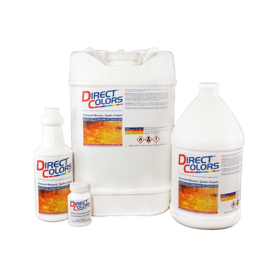 Solvent Based Acrylic Satin Concrete Sealer Direct Colors