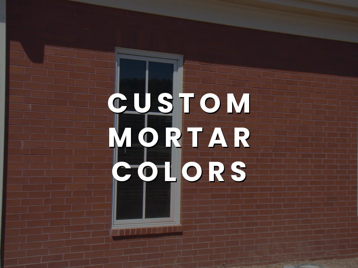 Red brick wall with deep red pigmented mortar joints