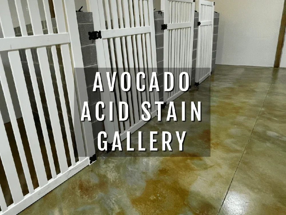 Avocado Concrete Acid Stain