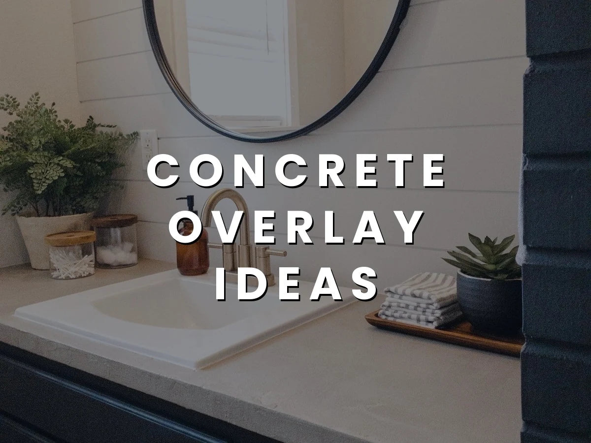 Concrete Overlay Over Laminate Bathroom Vanity