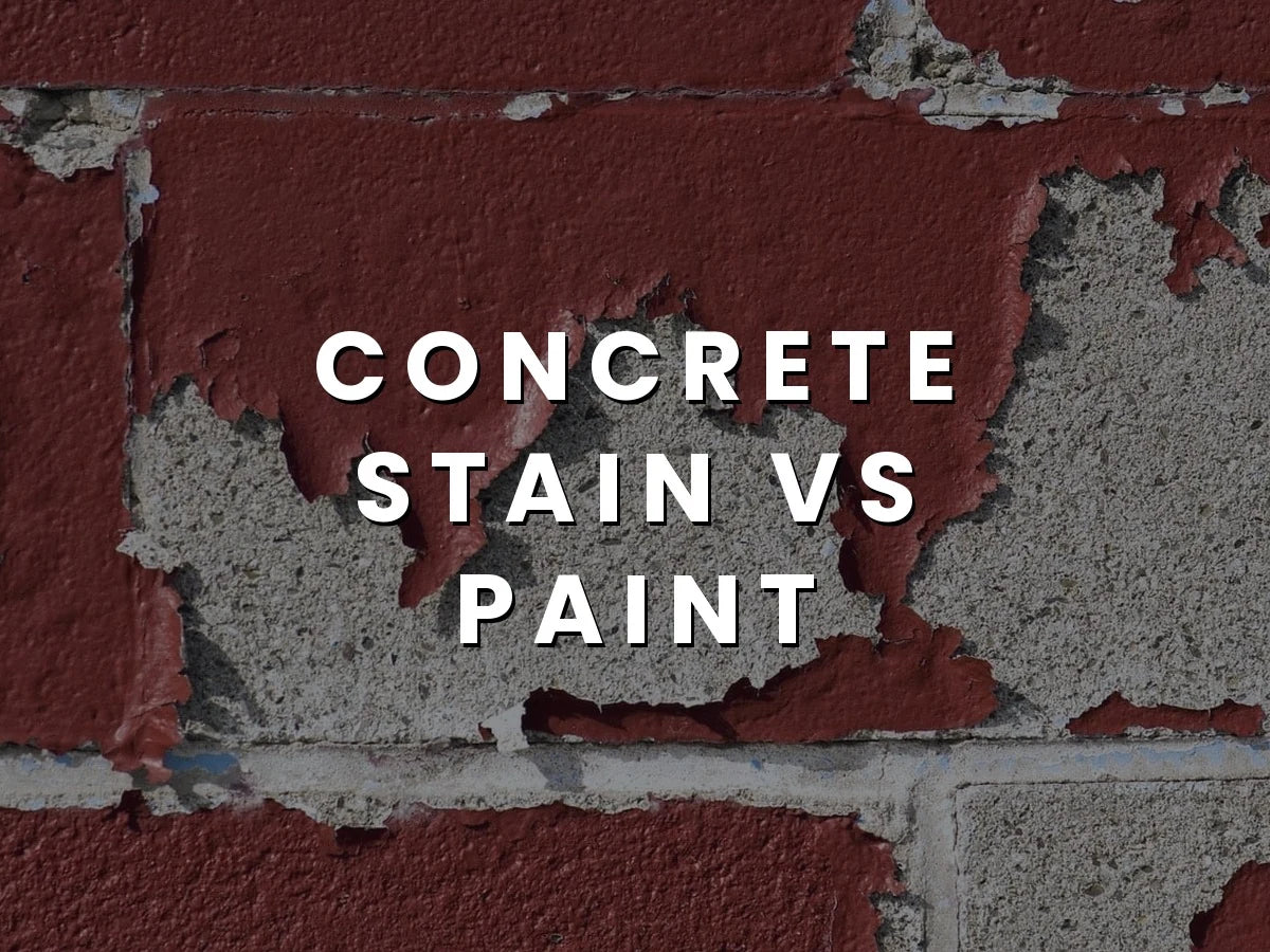 Red paint chips from an underlying concrete wall