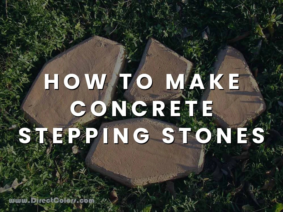 Colored Concrete Stepping Stones