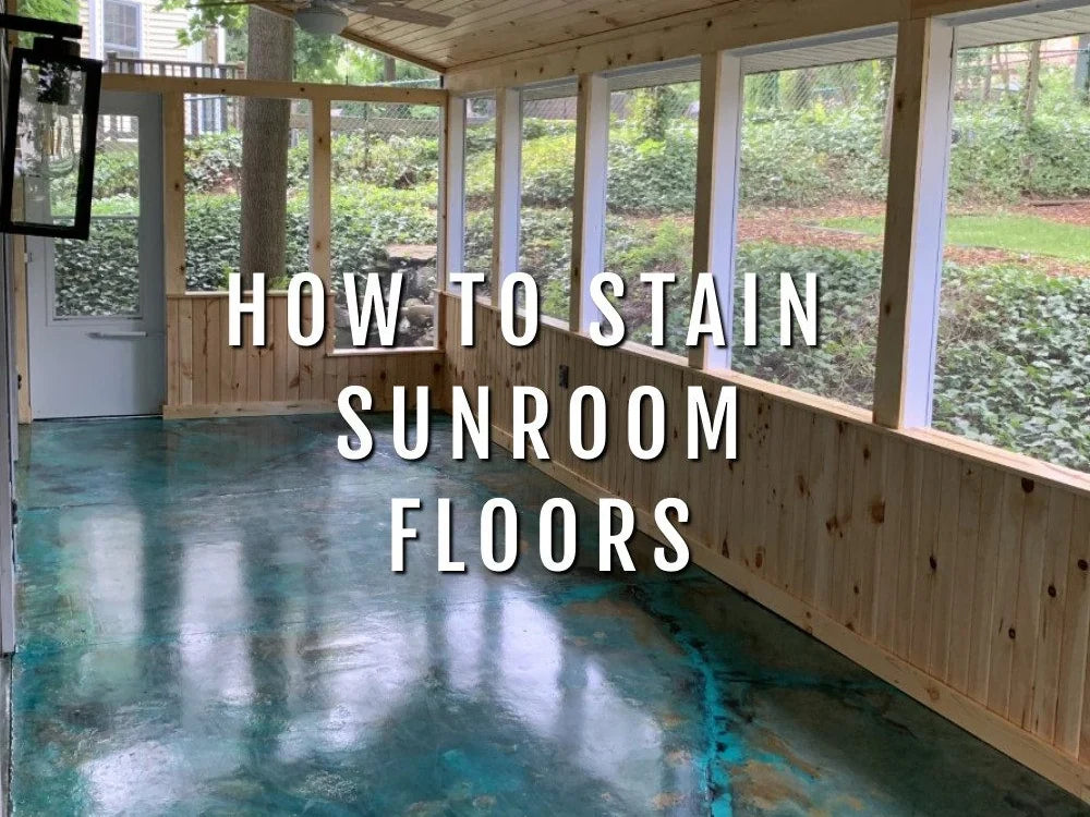 How to Stain Sunroom Concrete Floors