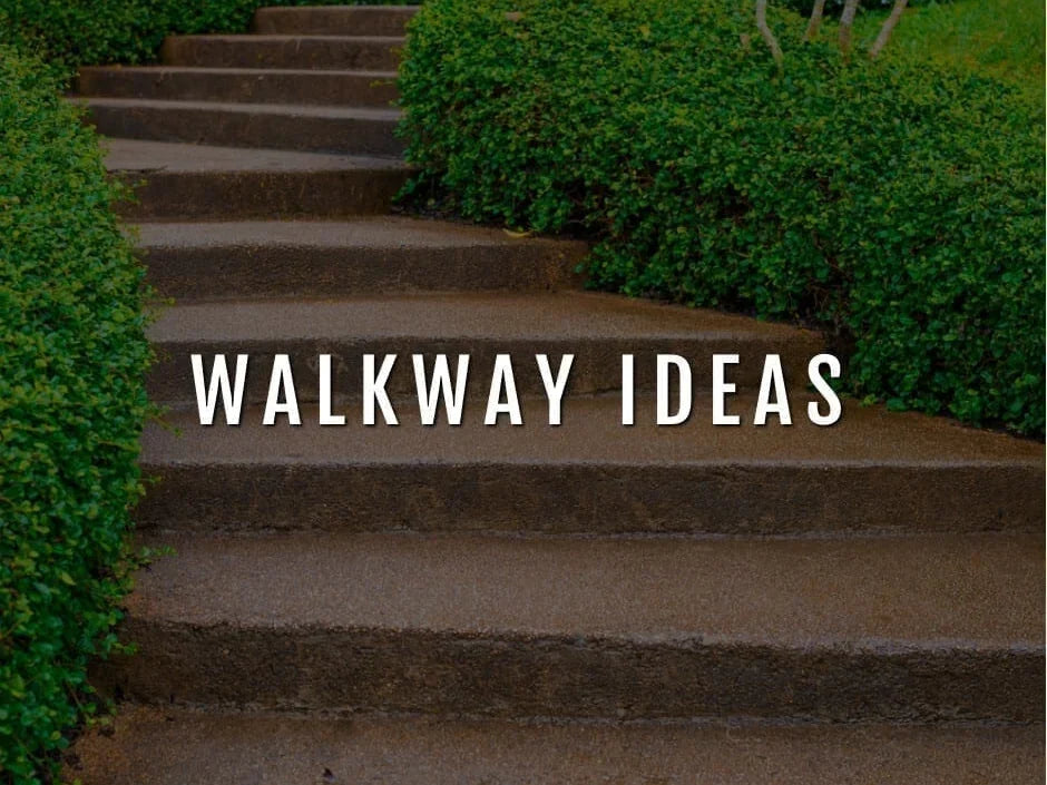 Stained Concrete Walkway Ideas