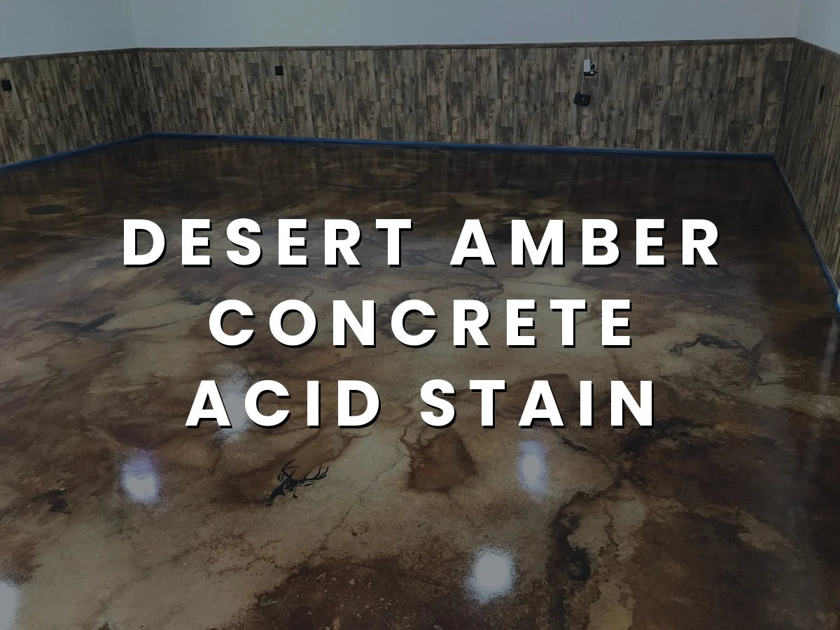 A photo capturing the moment of the wet acid stain application