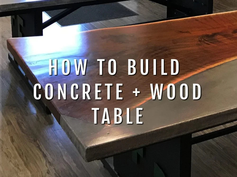 How to Make a Concrete and Wood Dining Table