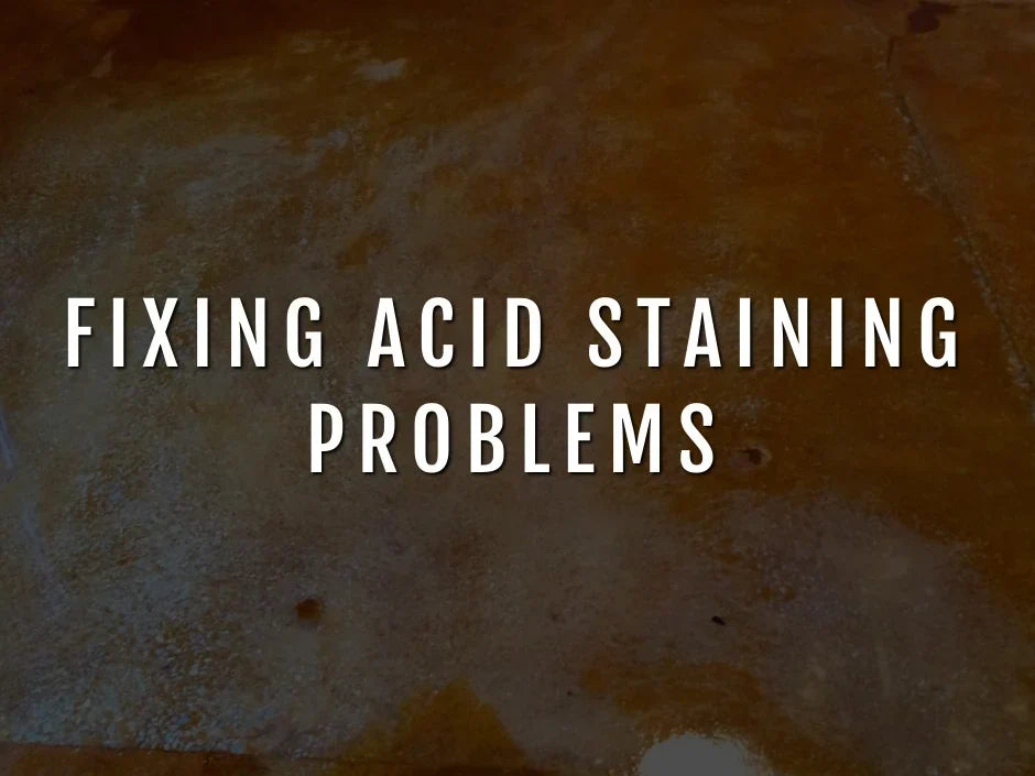 Fixing Acid Stain Problems on Concrete Floors