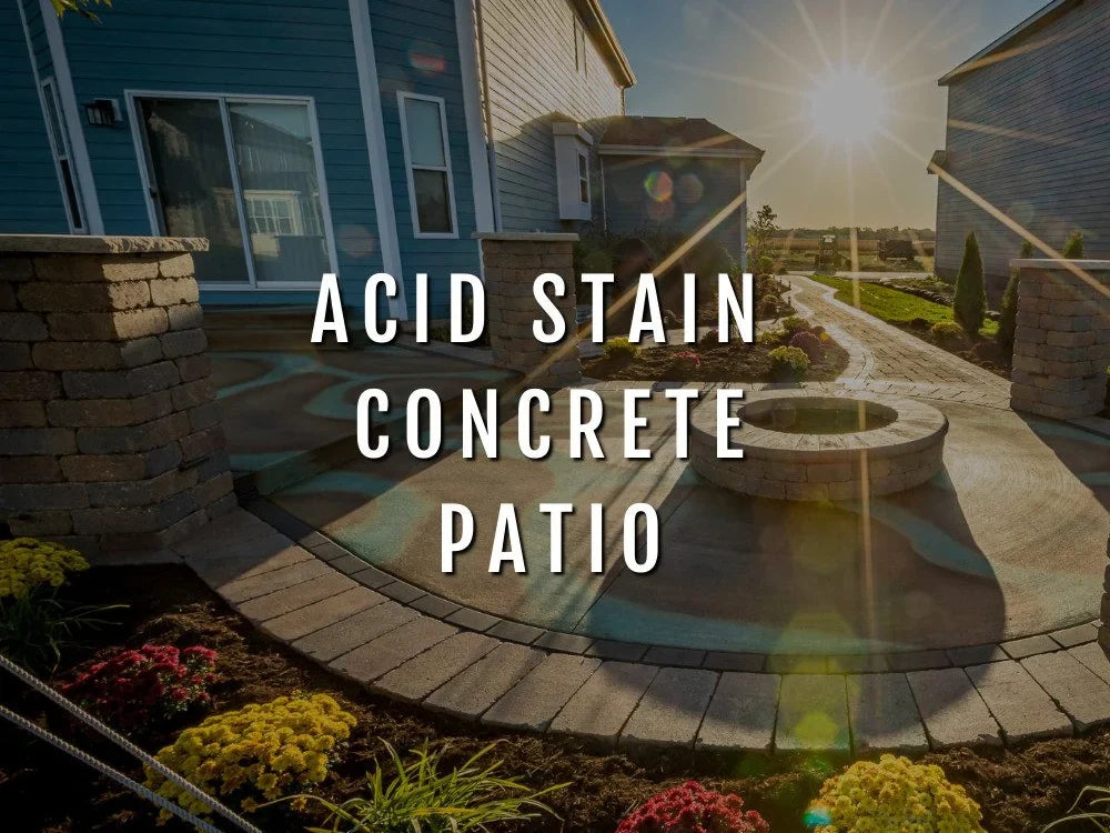 Acid Stain Concrete Patio