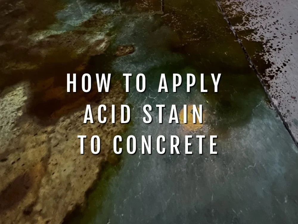 How to Apply Acid Stain to Concrete
