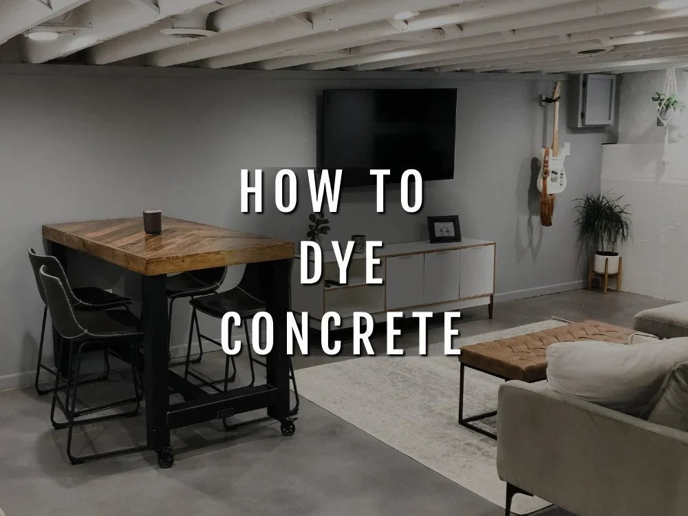 How to Dye Concrete