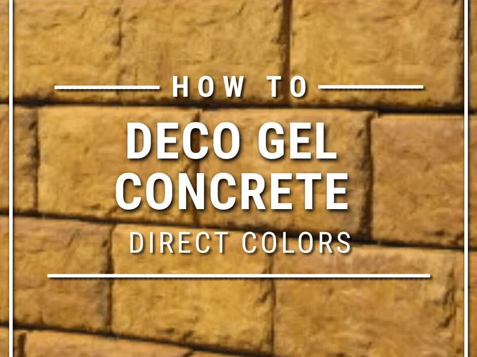 How to apply deco gel to concrete