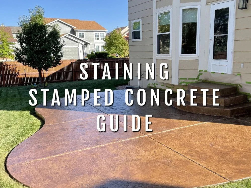 staining stamped concrete guide