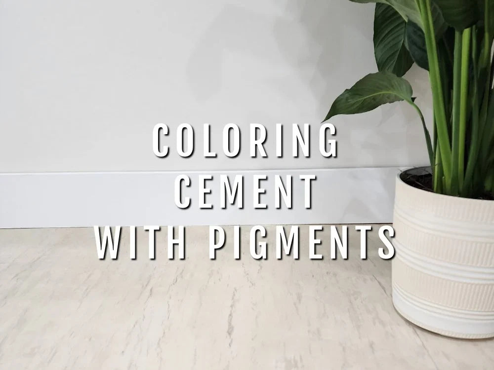 Using Concrete Pigment For Coloring Cement, Overlays, Stucco, And Grout