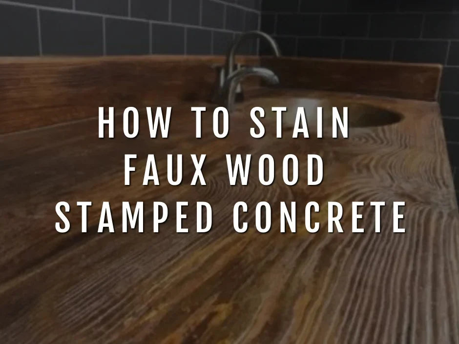 How to Stain Concrete to Look Like Wood