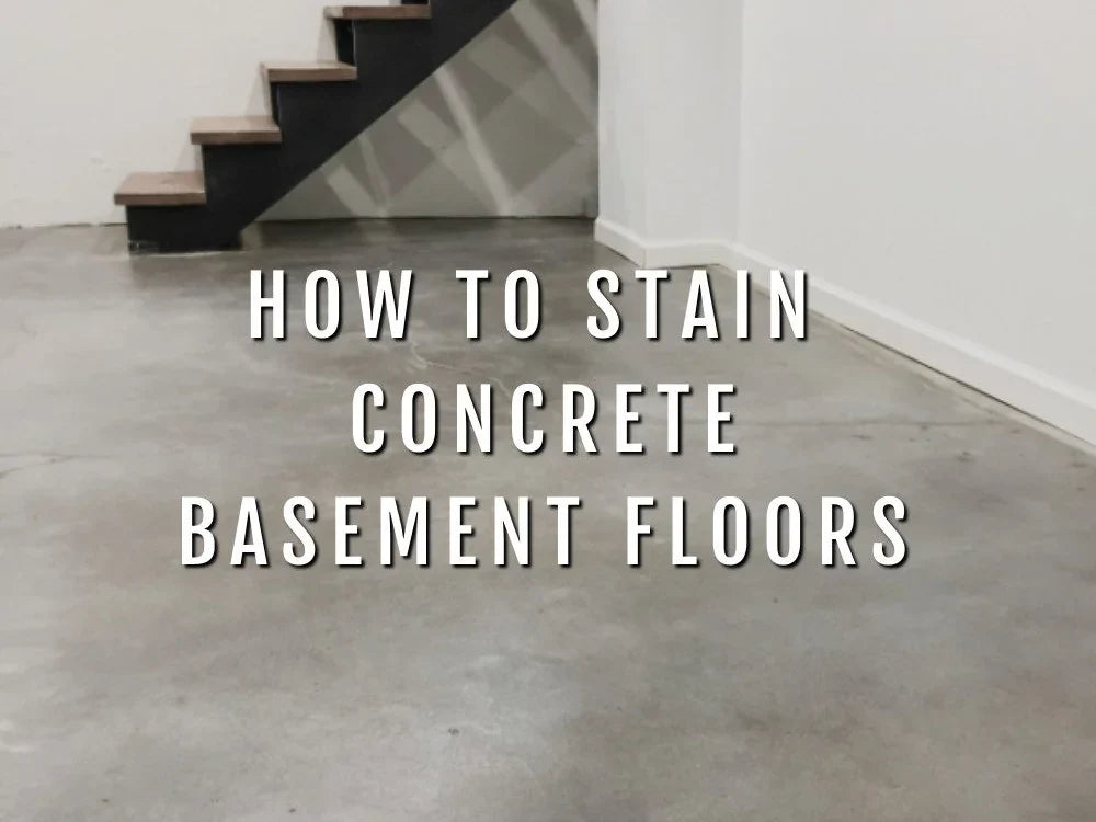 How to Stain Concrete Basement Floors