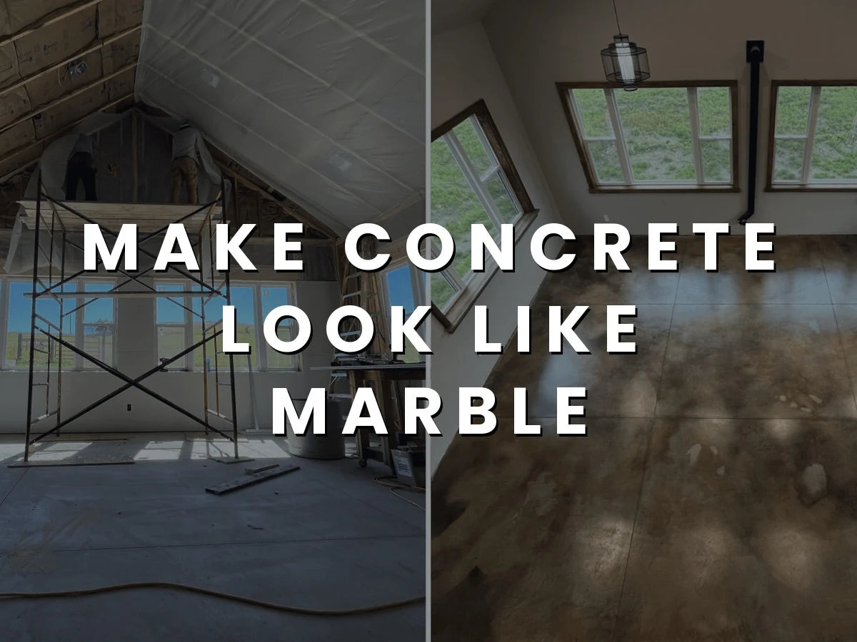 Make Concrete Look Like Marble with Stains