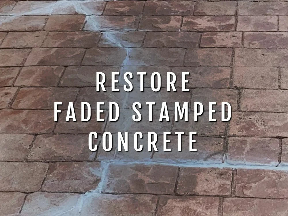 How to Restore Faded Stamped Concrete