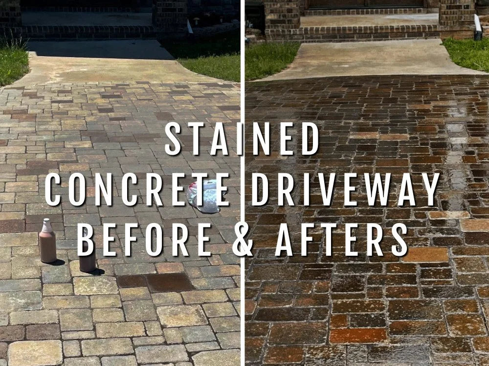 Stained Concrete Driveway