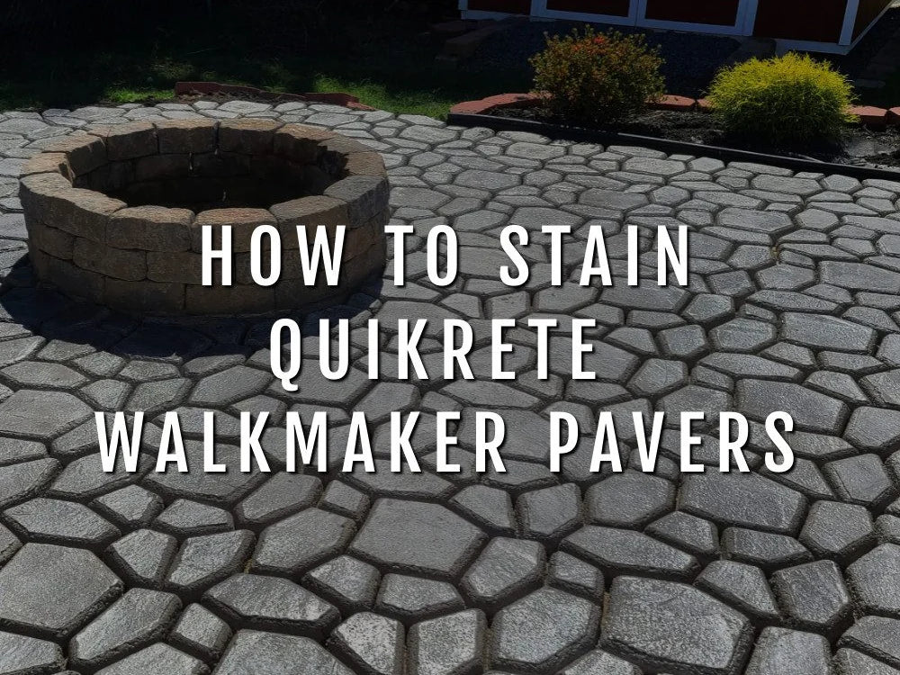 How to Stain Quikrete WalkMaker Pavers