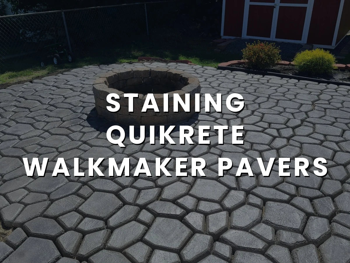 Stained Quikrete WalkMaker patio