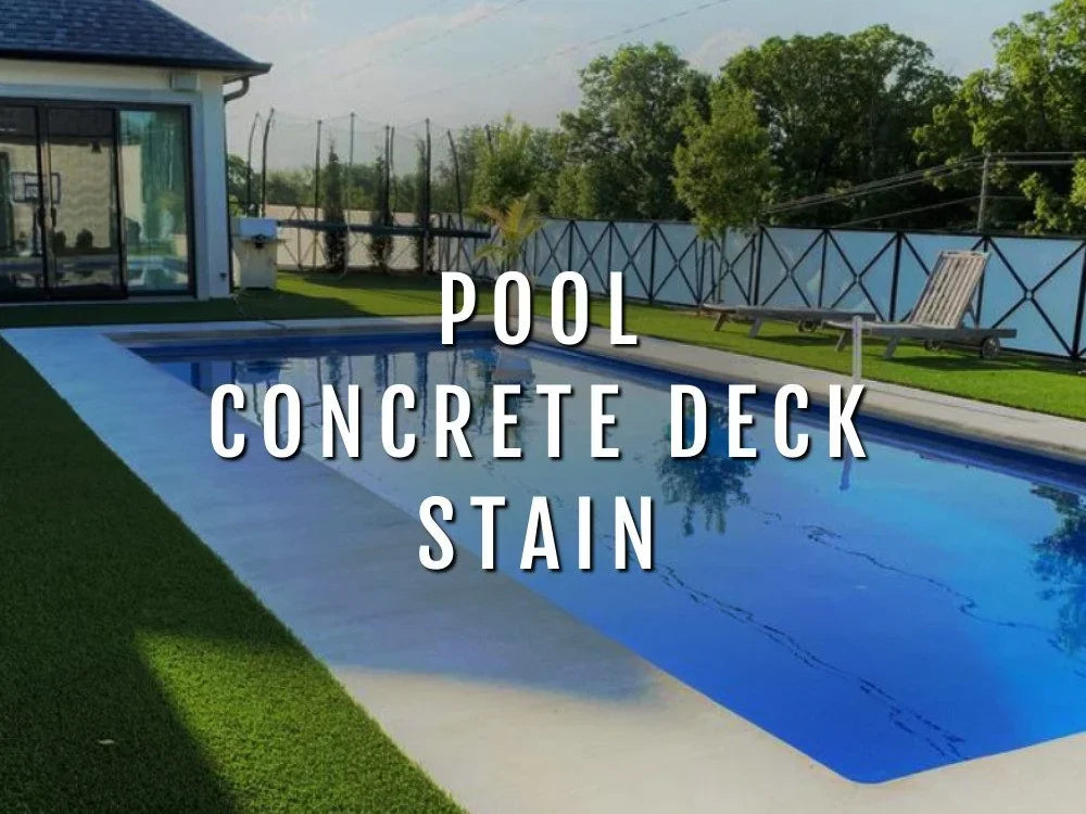 How to Stain a Concrete Pool Deck