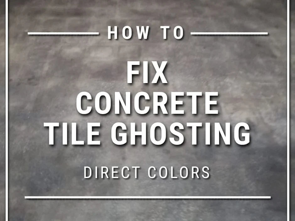 How to fix tile ghosting in concrete