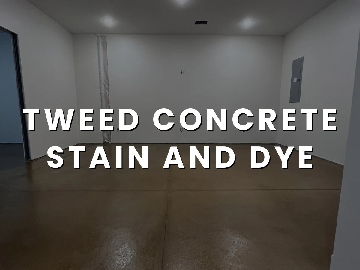 The concrete floor after the application of the sealer.