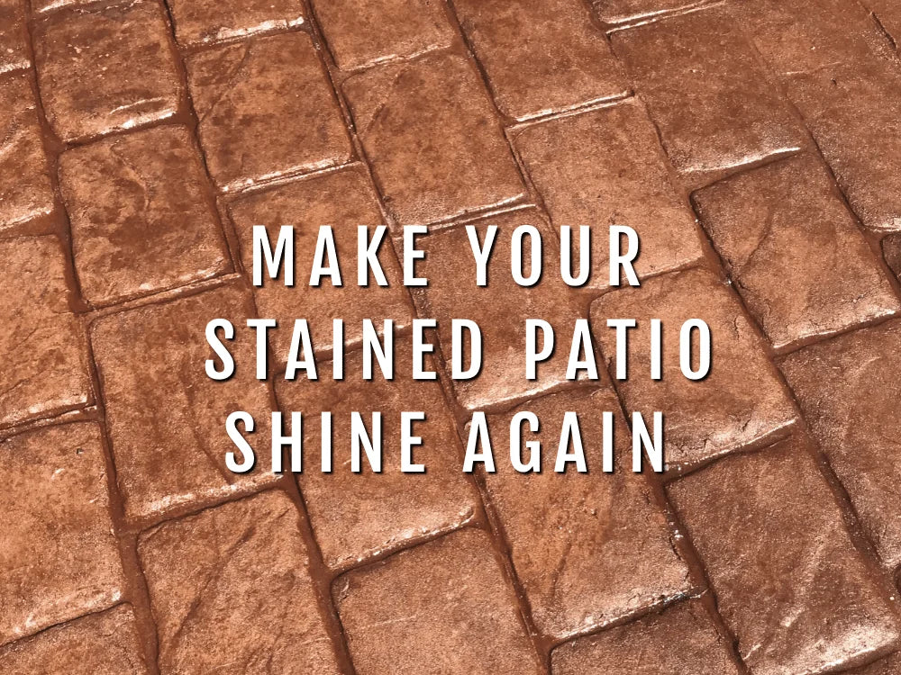Discover how to bring back the shine to your stained concrete patio