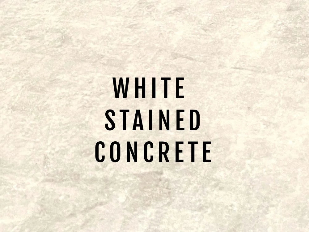 White Concrete Stain