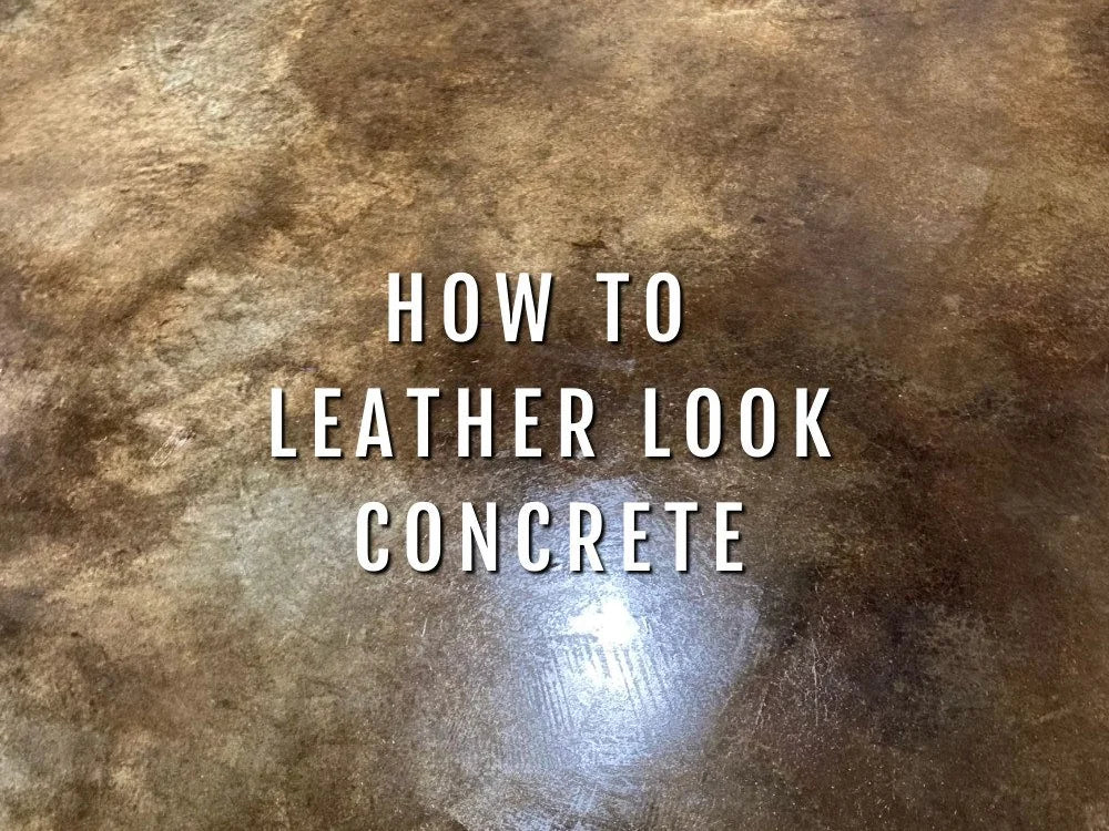 How Make Concrete Look Like Leather