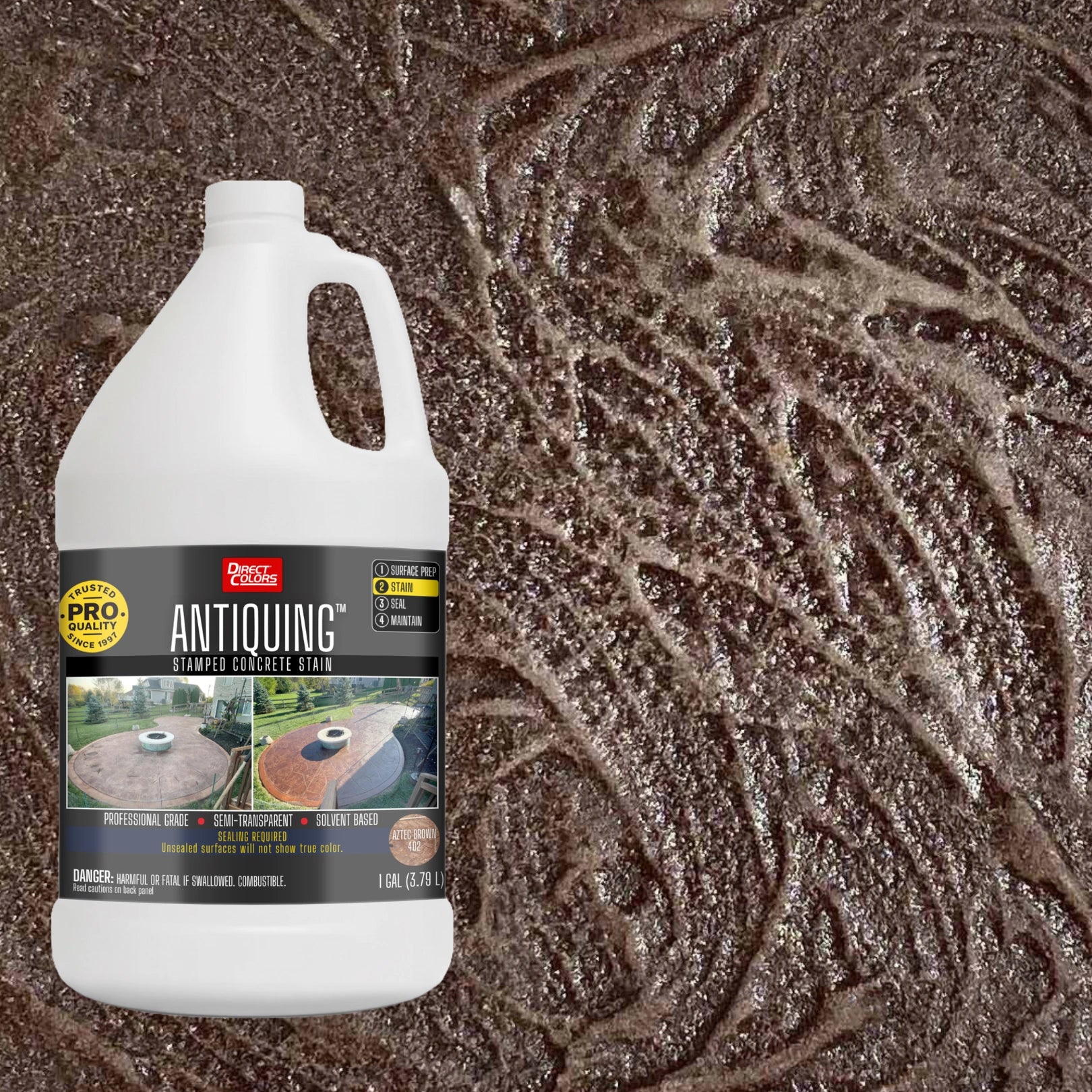 Antiquing™ Stamped Concrete Stain