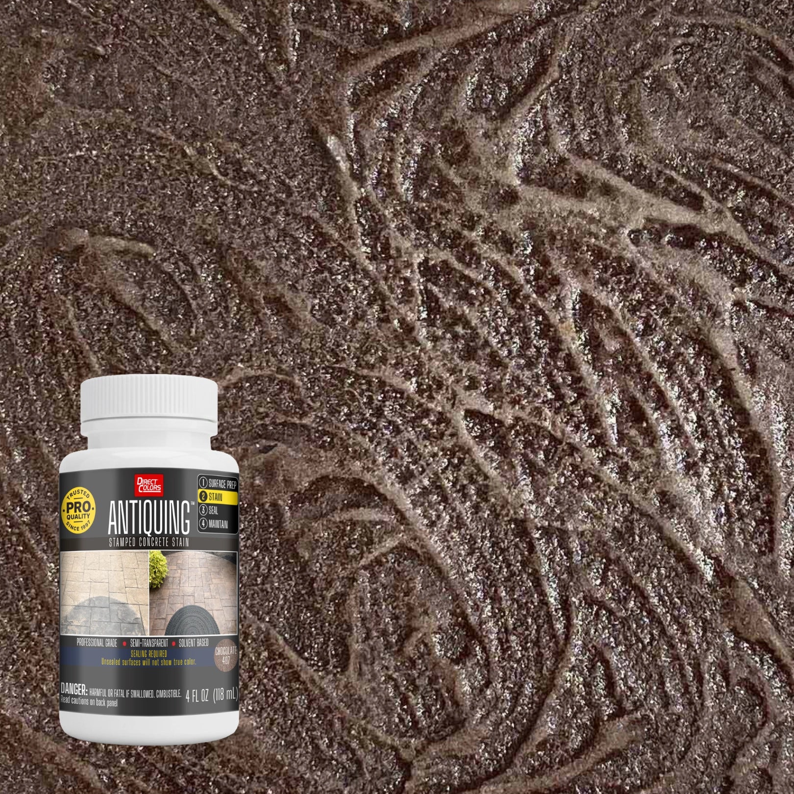 Antiquing™ Stamped Concrete Stain