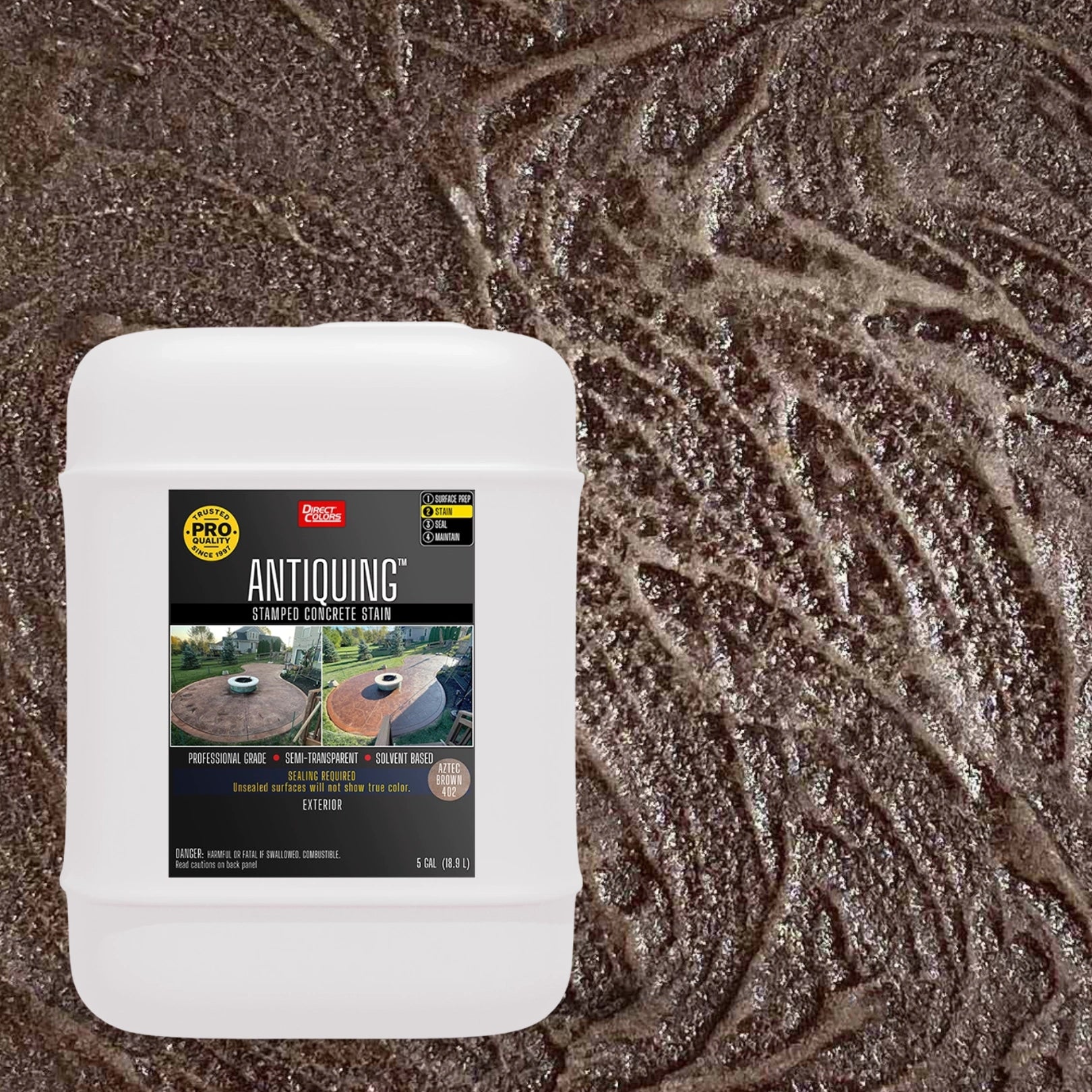 Antiquing™ Stamped Concrete Stain