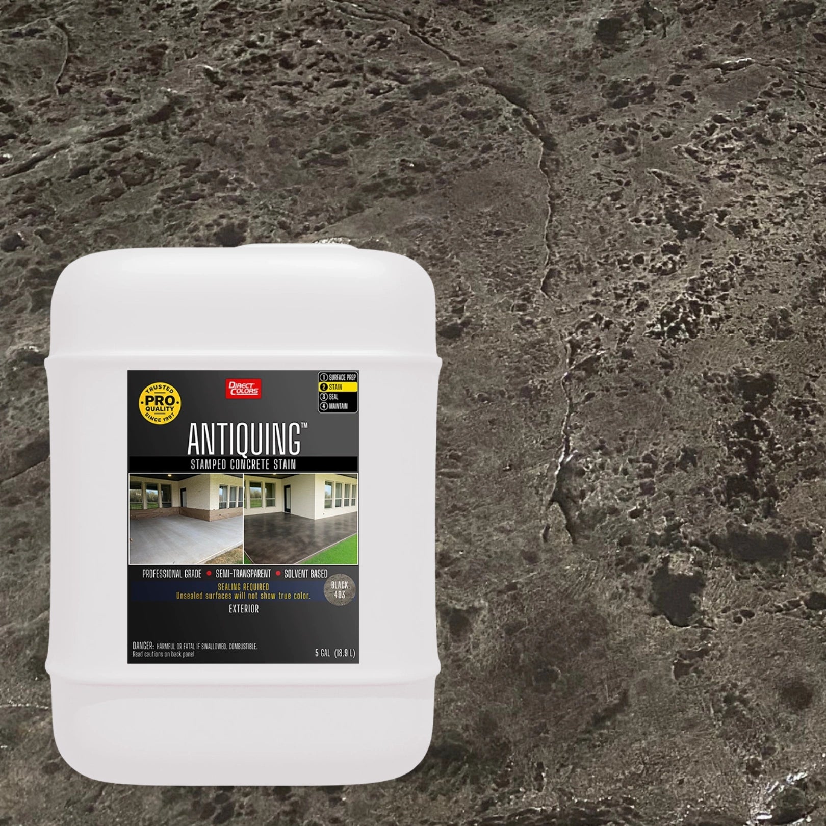 Antiquing™ Stamped Concrete Stain