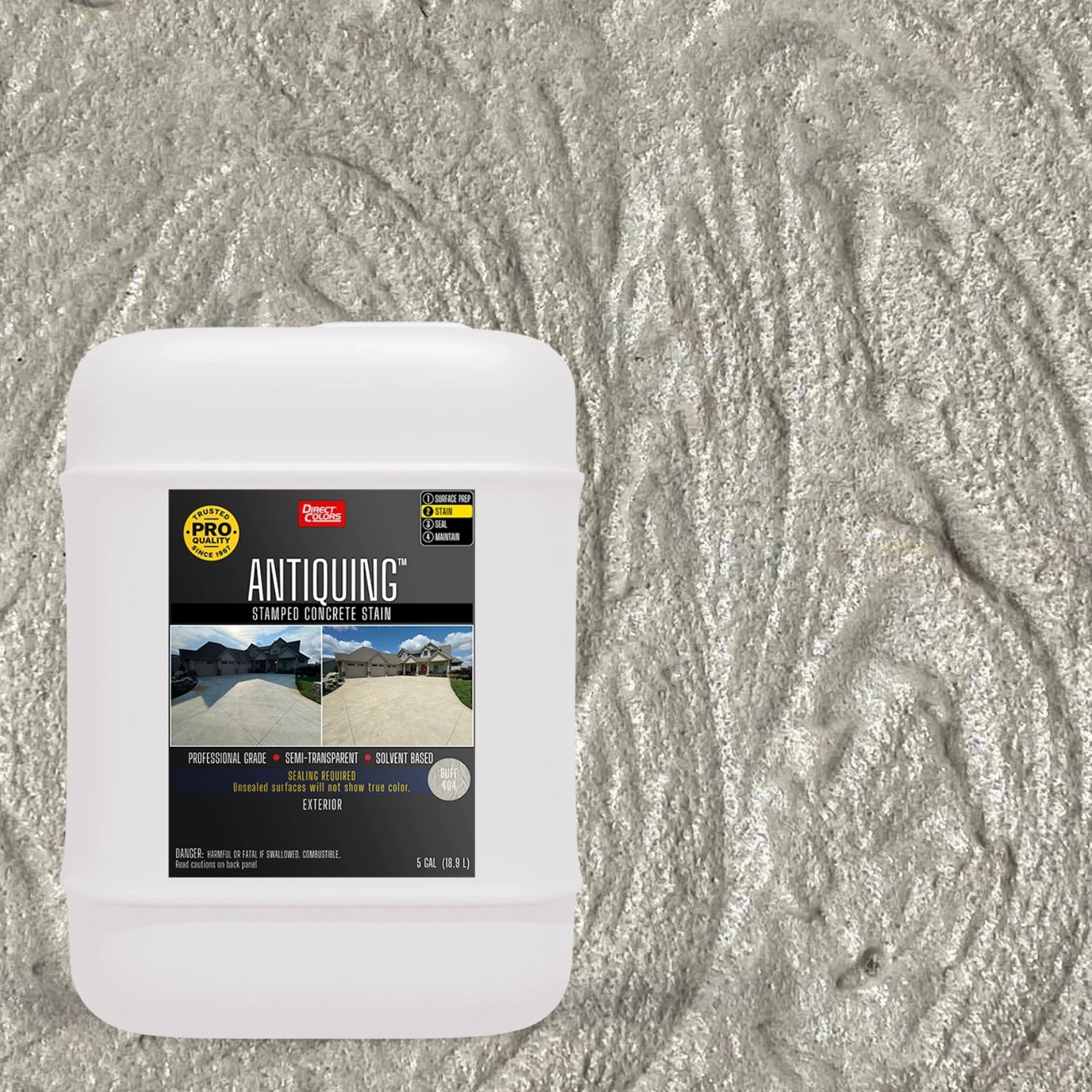 Antiquing™ Stamped Concrete Stain