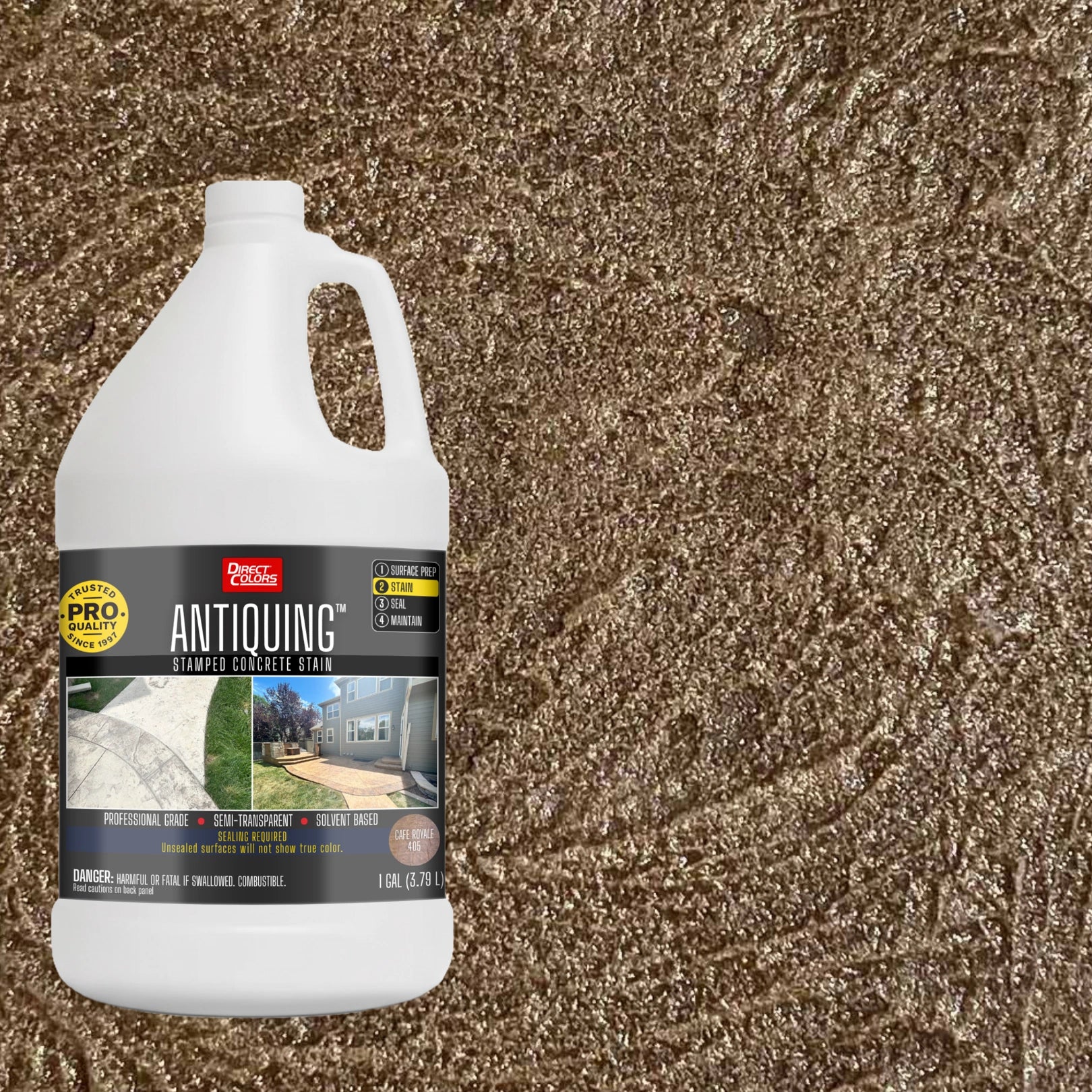 Antiquing™ Stamped Concrete Stain