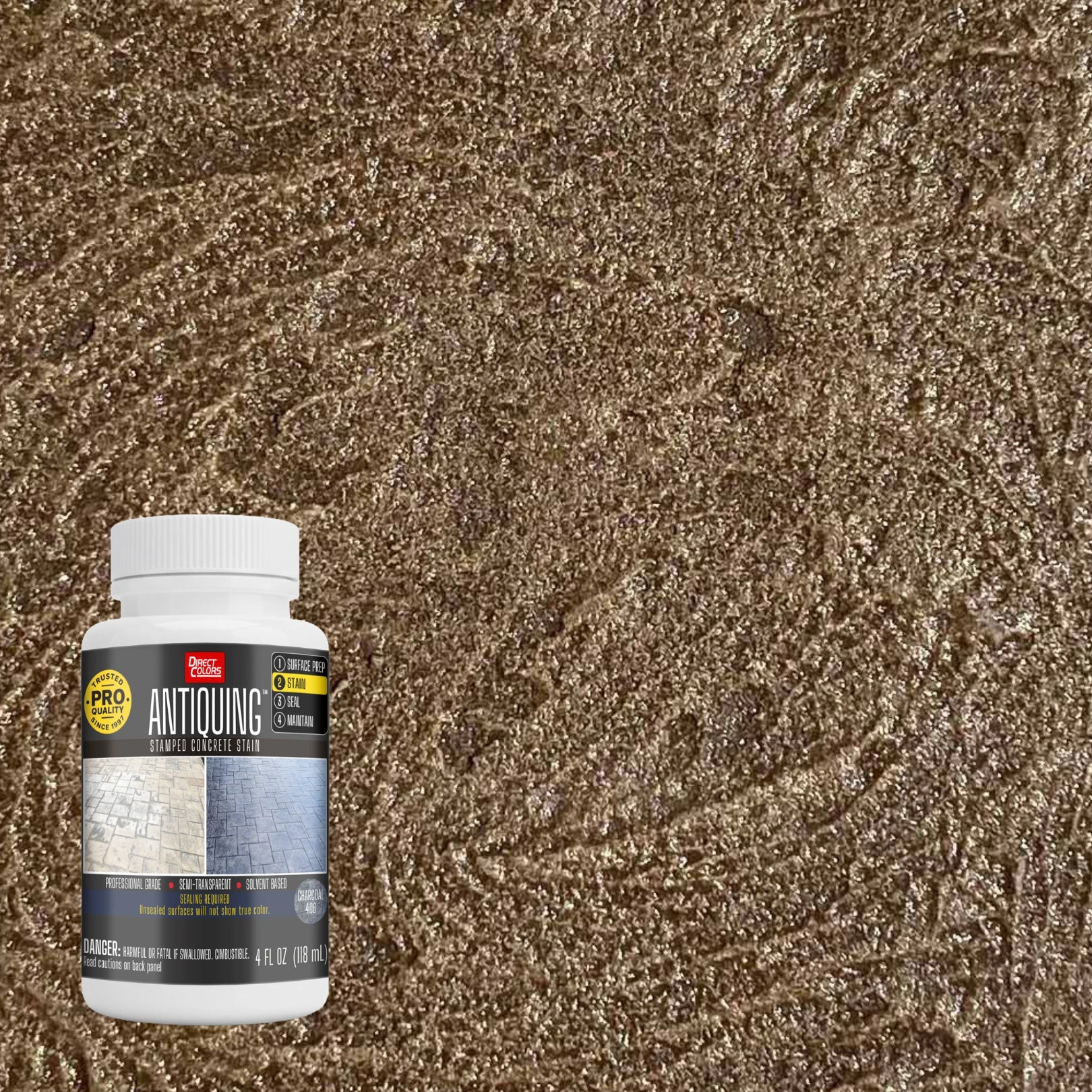 Antiquing™ Stamped Concrete Stain