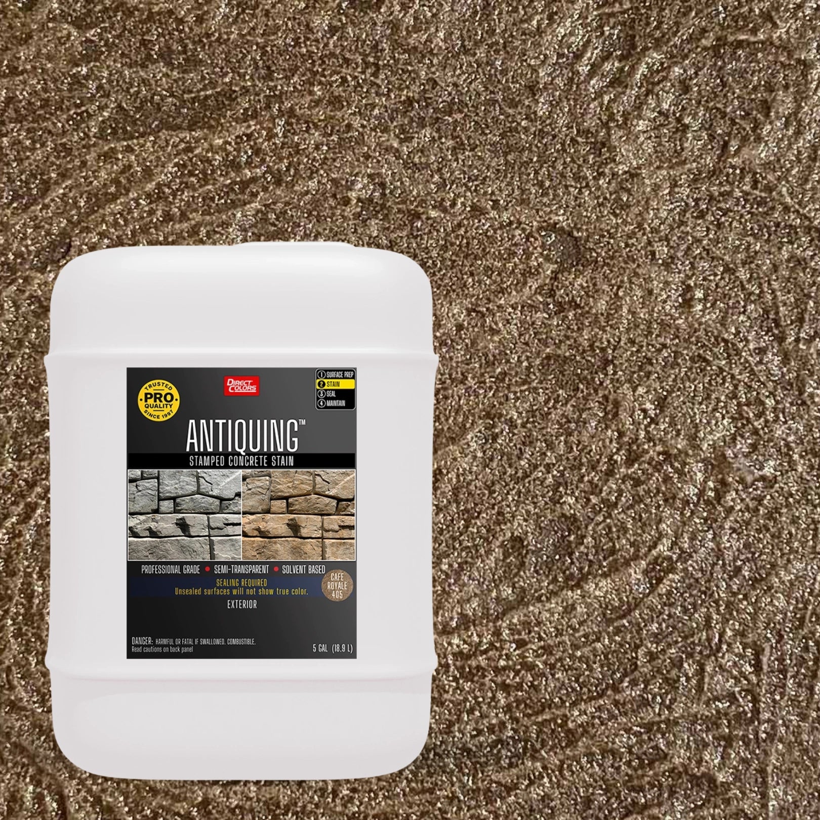 Antiquing™ Stamped Concrete Stain