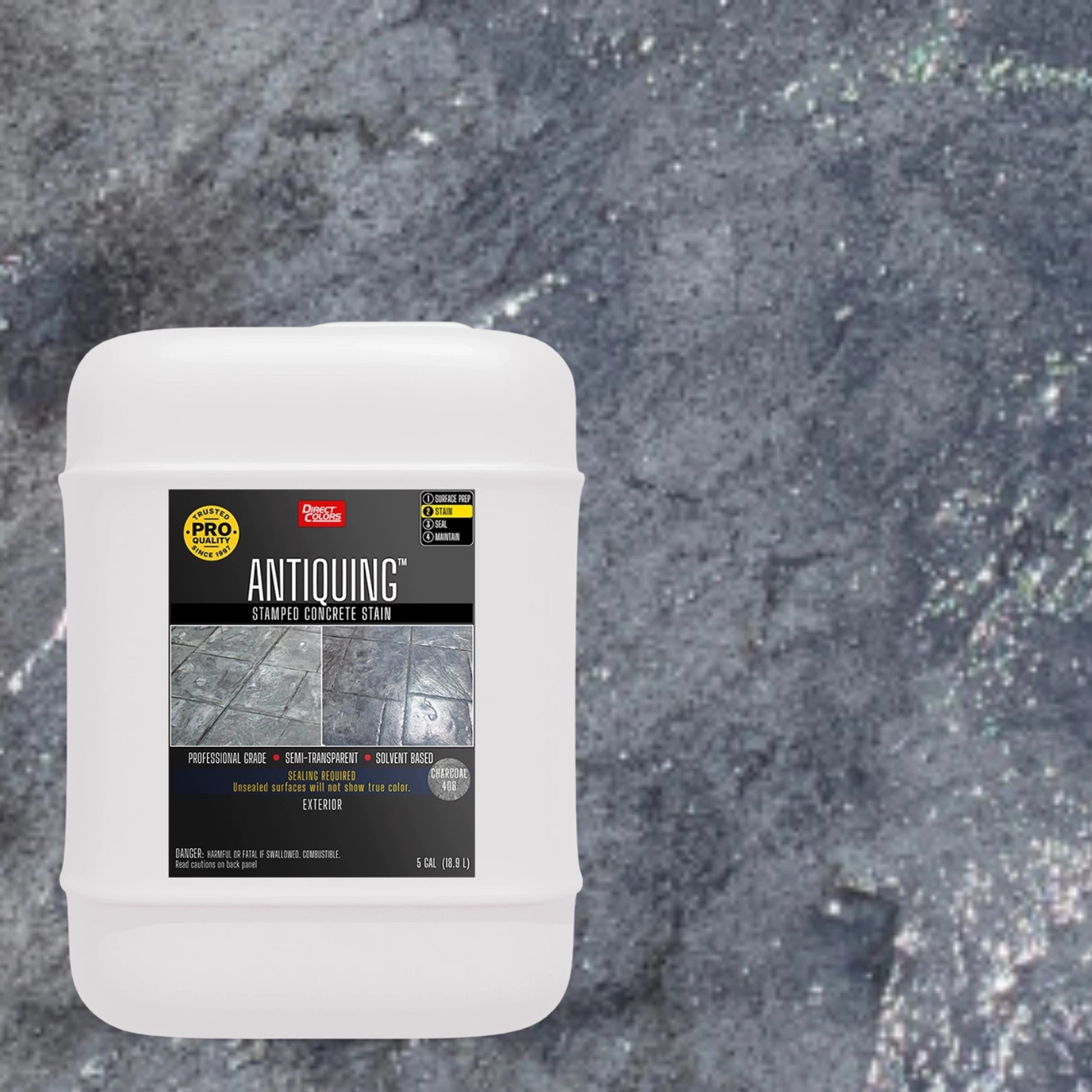 Antiquing™ Stamped Concrete Stain