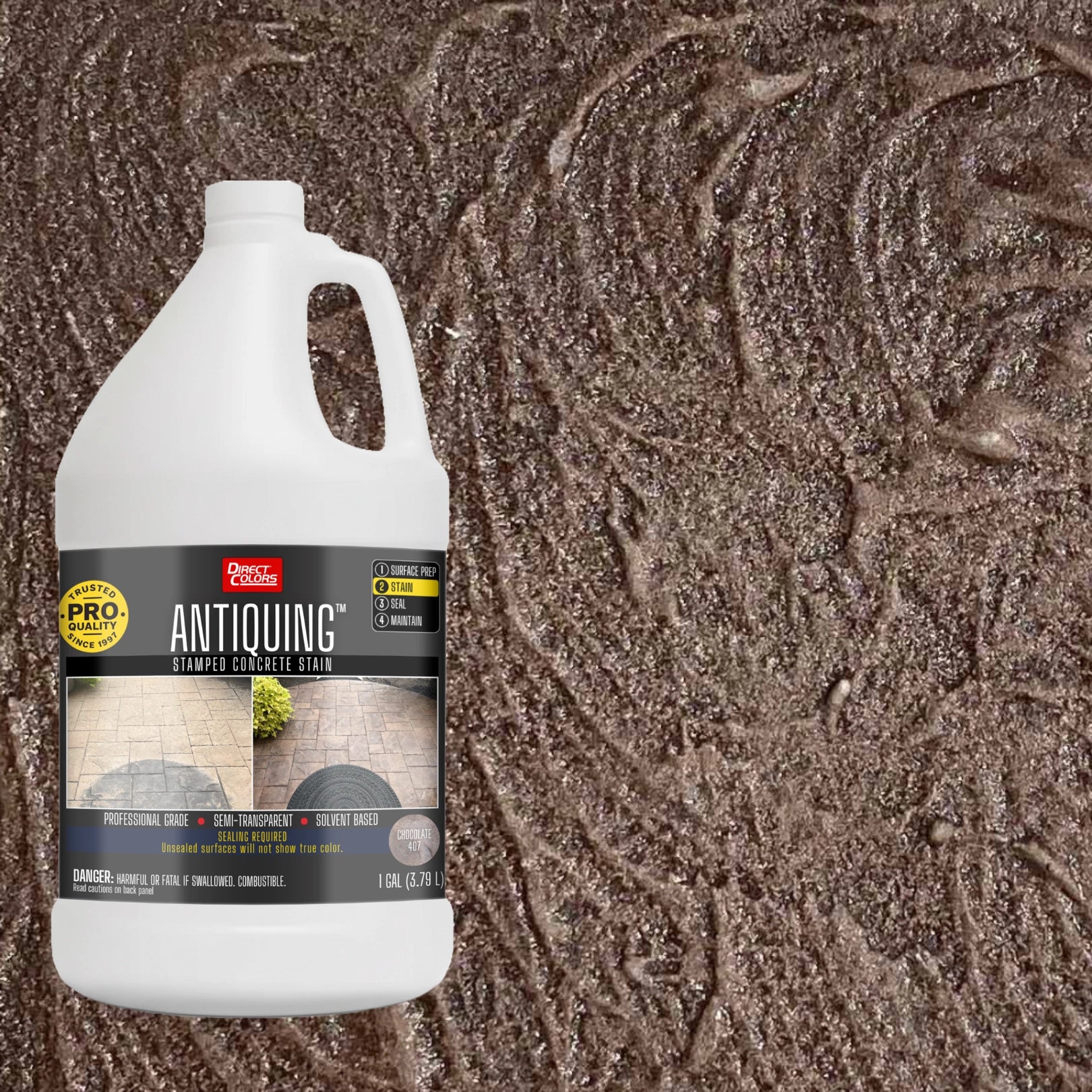 Antiquing™ Stamped Concrete Stain