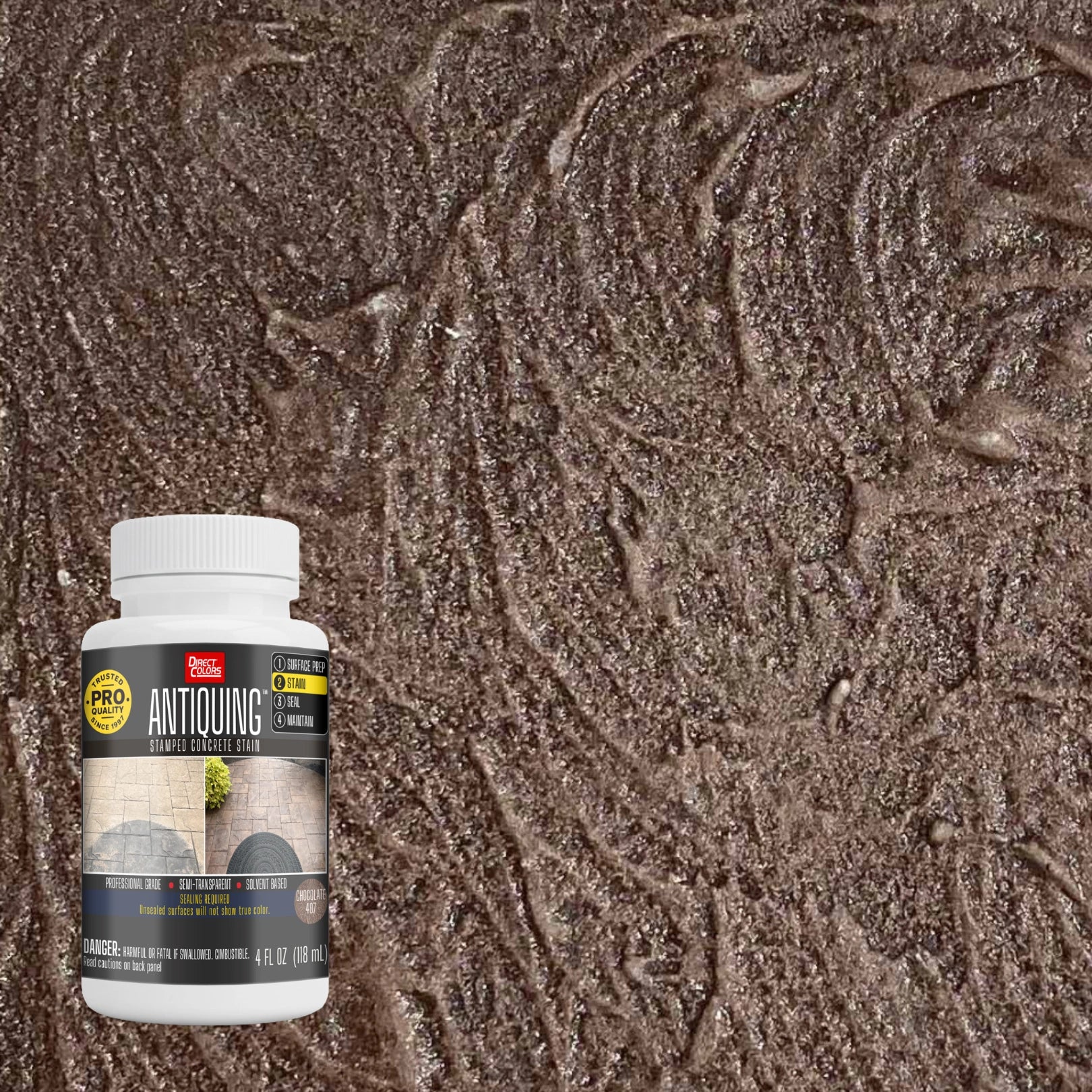 Antiquing™ Stamped Concrete Stain