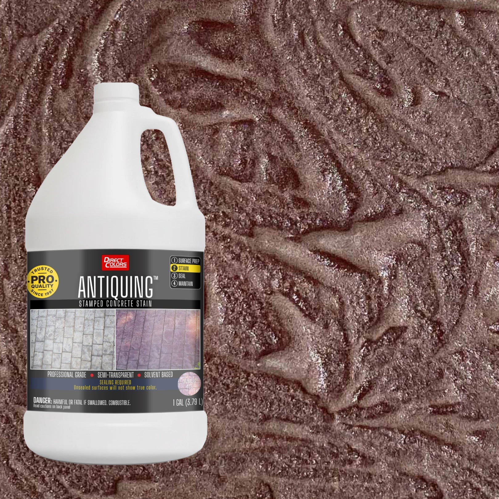 Antiquing™ Stamped Concrete Stain