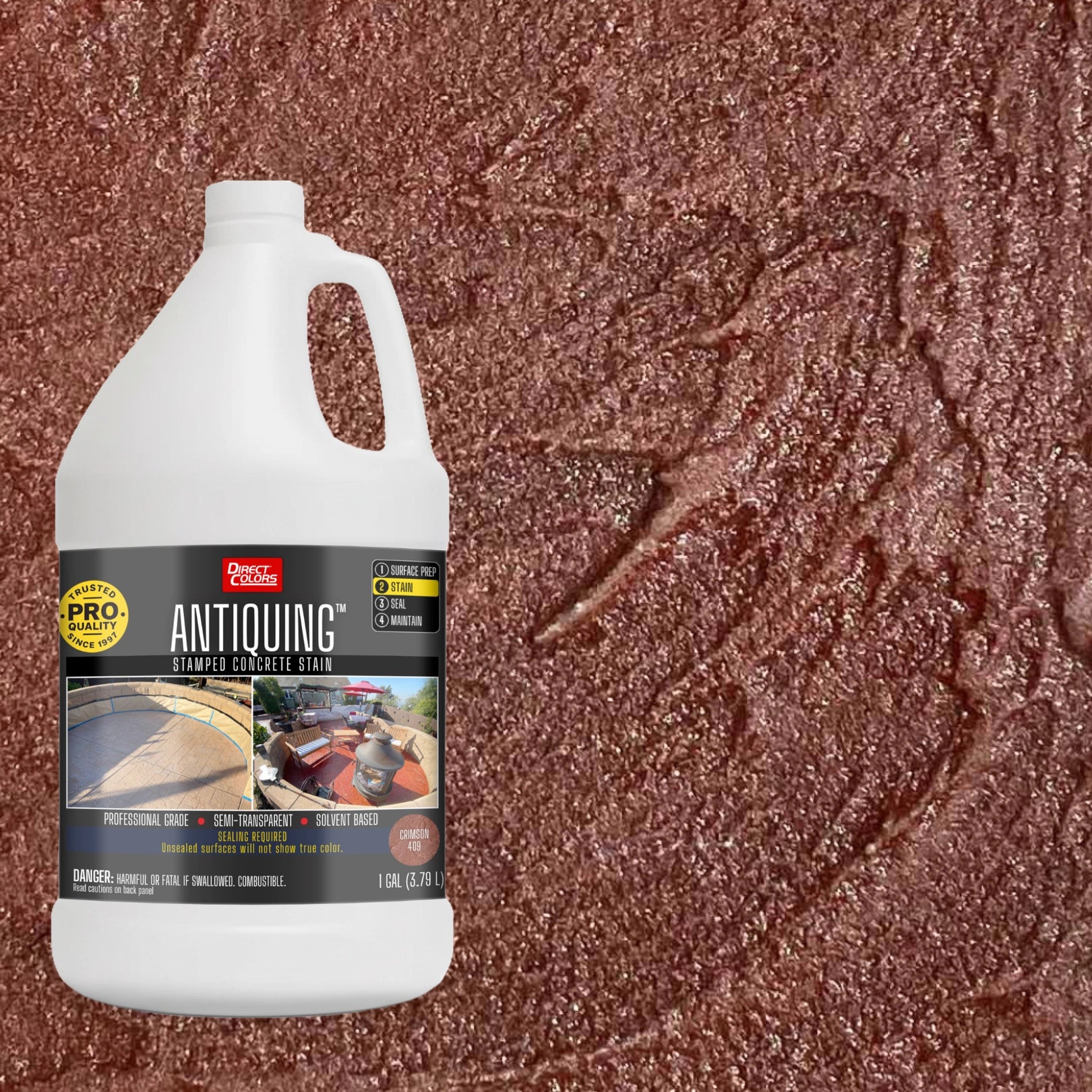 Antiquing™ Stamped Concrete Stain