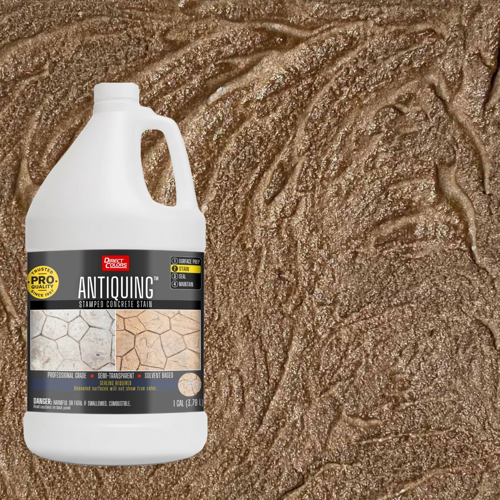 Antiquing™ Stamped Concrete Stain