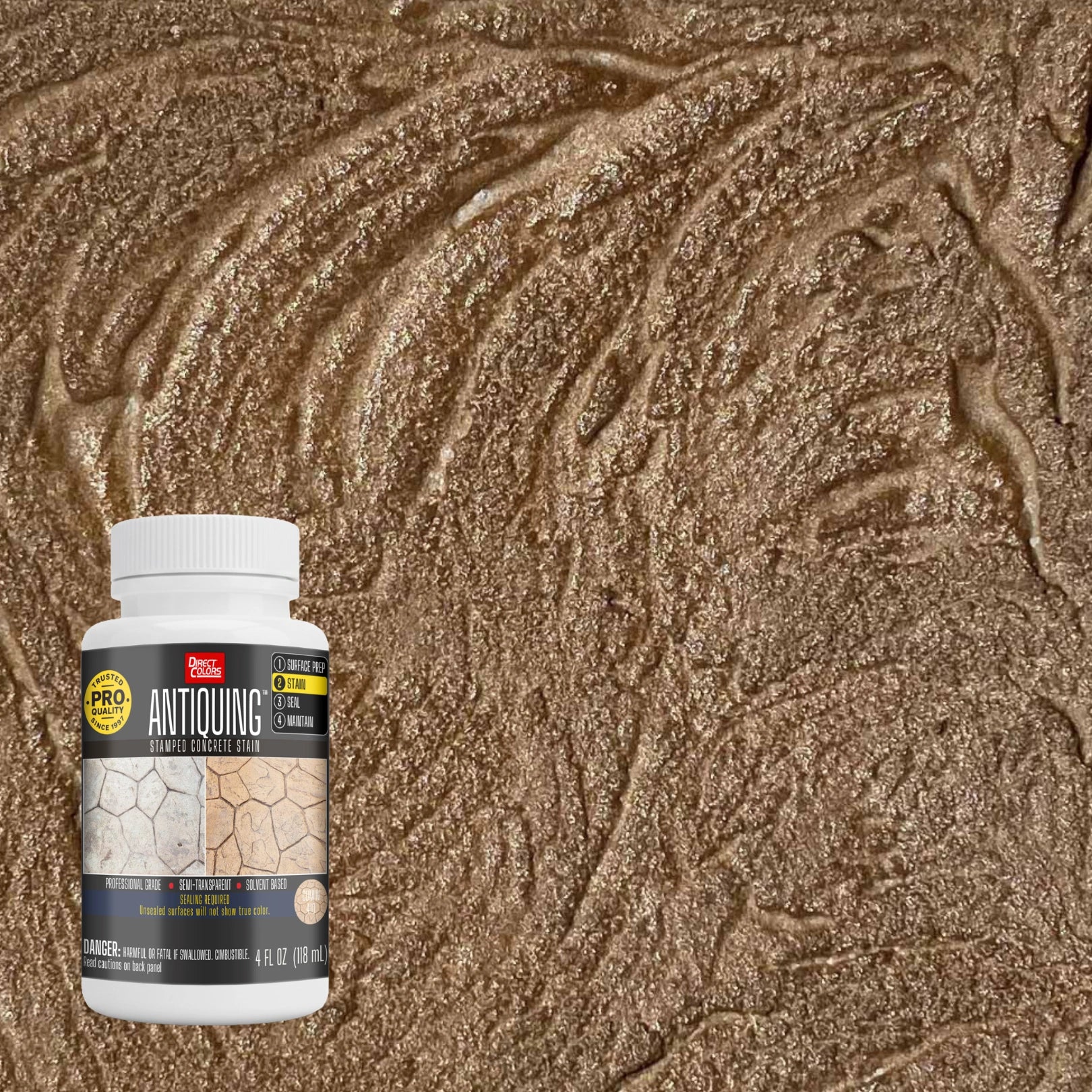 Antiquing™ Stamped Concrete Stain