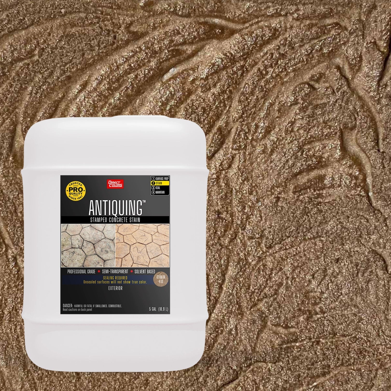 Antiquing™ Stamped Concrete Stain