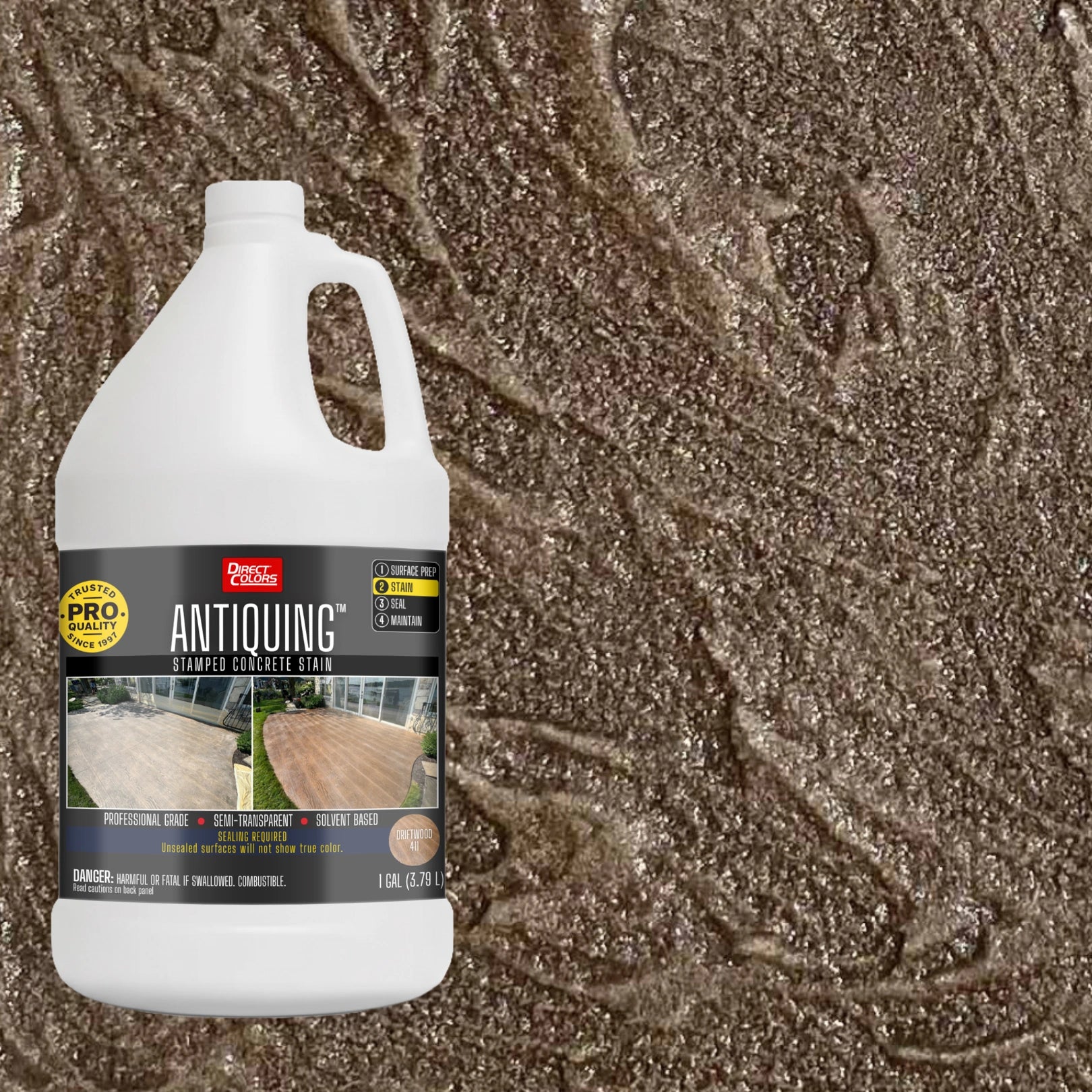 Antiquing™ Stamped Concrete Stain