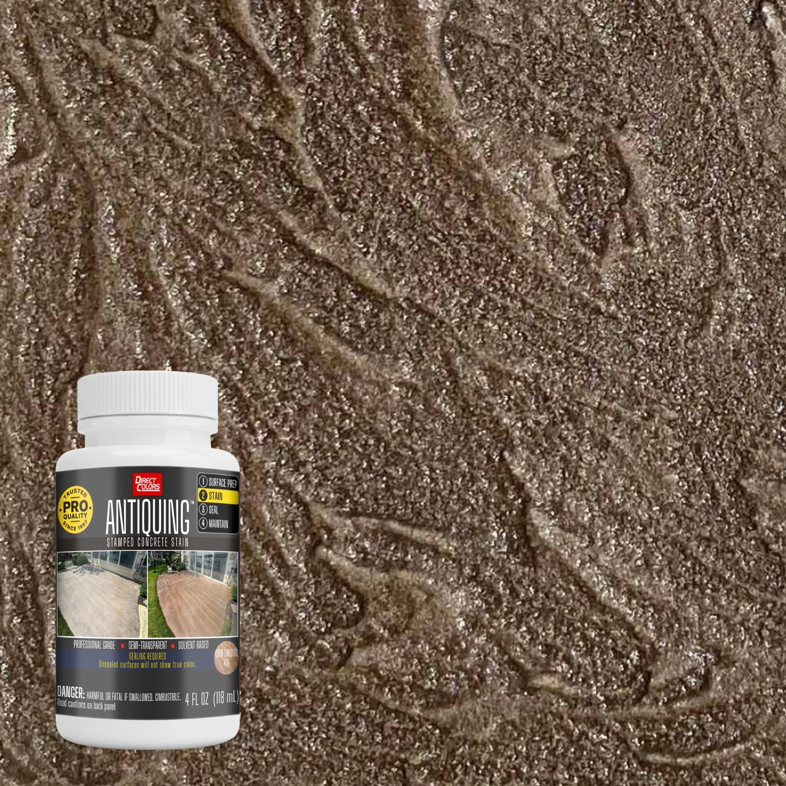 Antiquing™ Stamped Concrete Stain