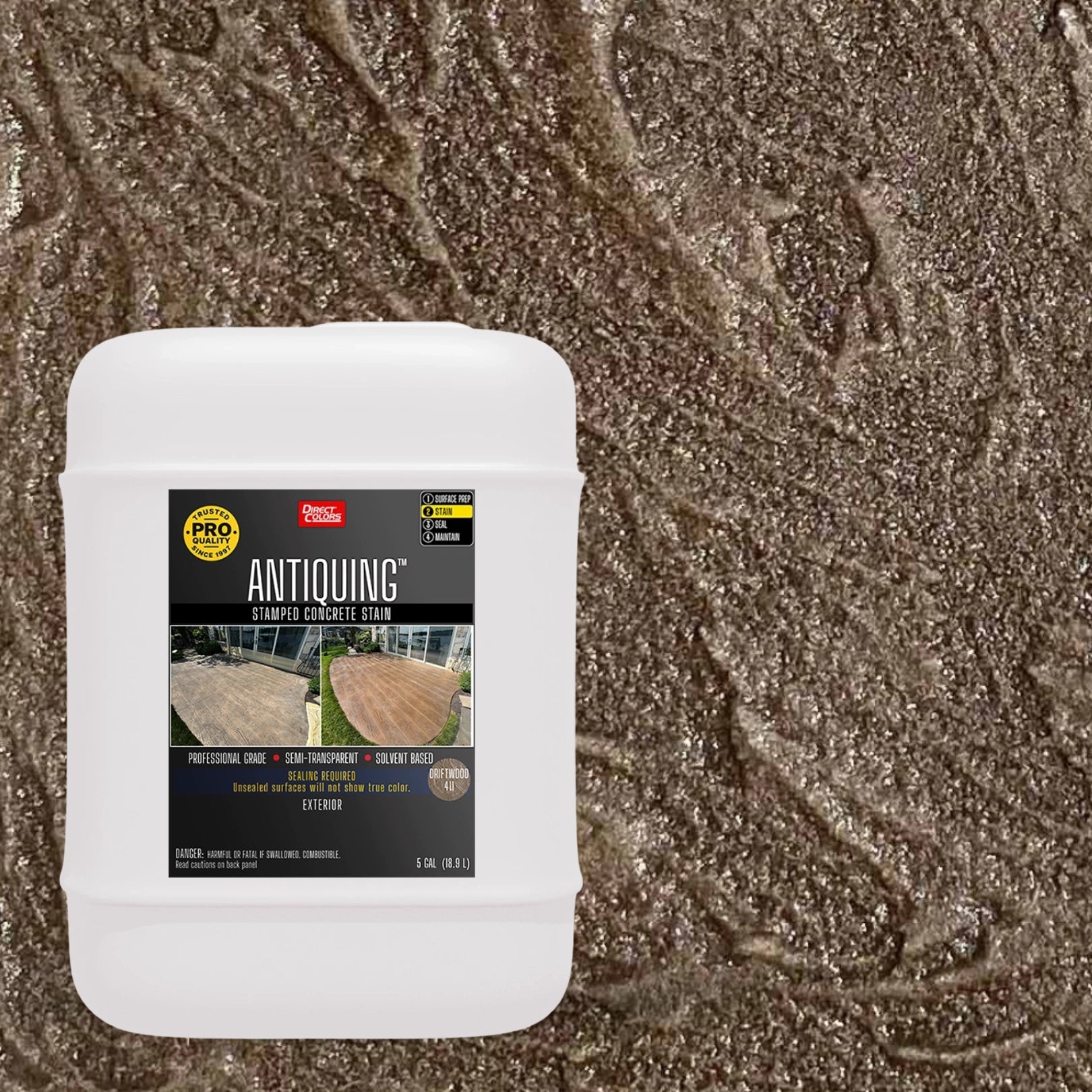 Antiquing™ Stamped Concrete Stain